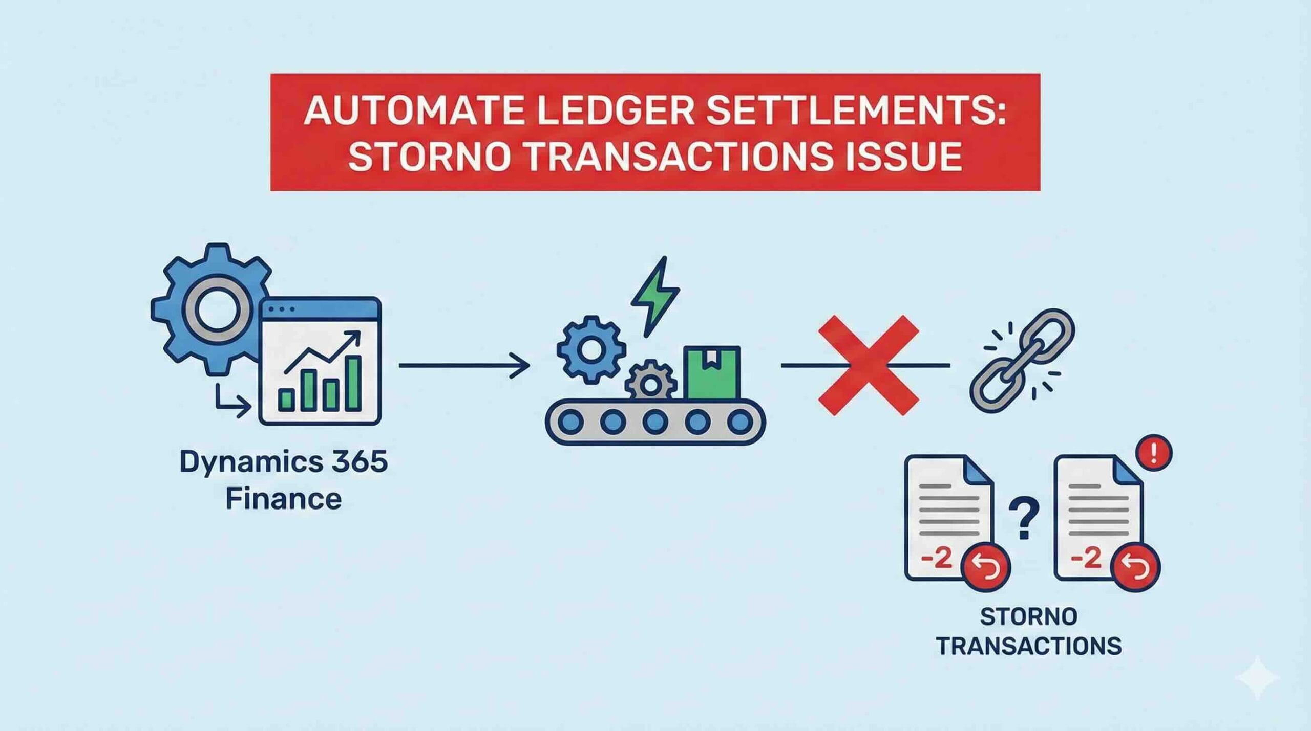 Automate Ledger Settlements not working for Storno Transactions